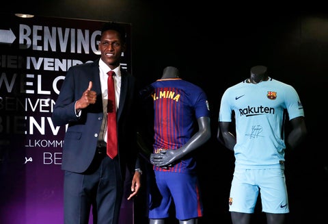 Yerry Mina, futbolista colombiano al servicio de Barcelona