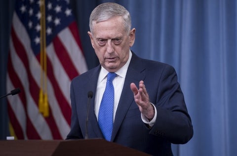 El secretario de Defensa de Estados Unidos, Jim Mattis.