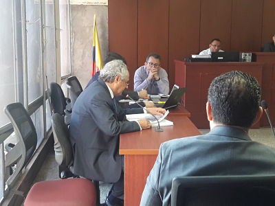 Empresario antioqueño, Manuel Santiago Mejía Correa, en el juicio de Santiago Uribe.