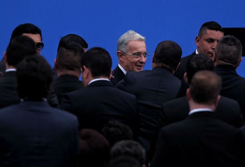 Uribe en posesión de Iván Duque