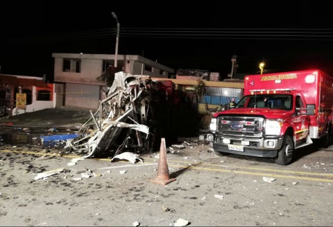 Accidente bus Ecuador