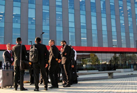 Pilotos de la Asociación Colombiana de Aviadores Civiles (Acdac) reunidos en Bogotá