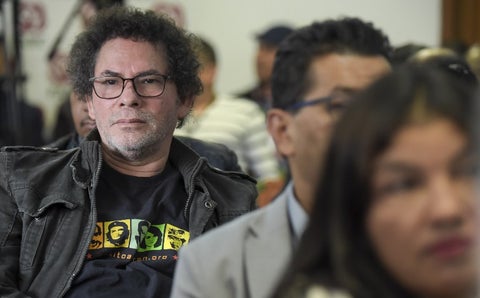 Pastor Álape en el pleno del Consejo de la Farc