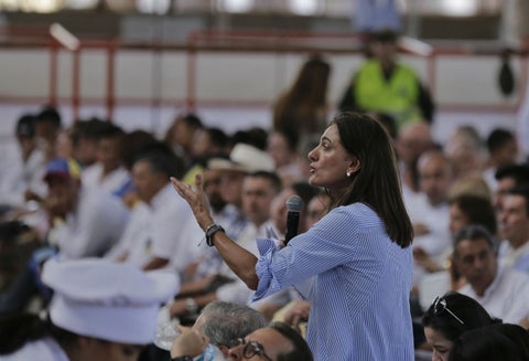 Ángela María Orozco, ministra de Transporte.