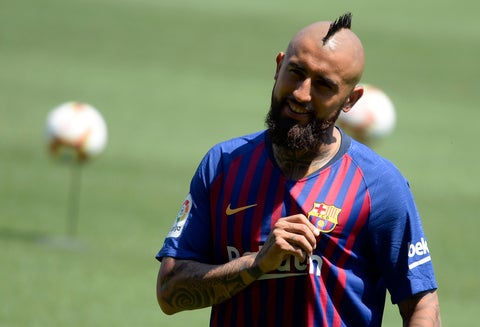 Arturo Vidal presentado como jugador del FC Barcelona