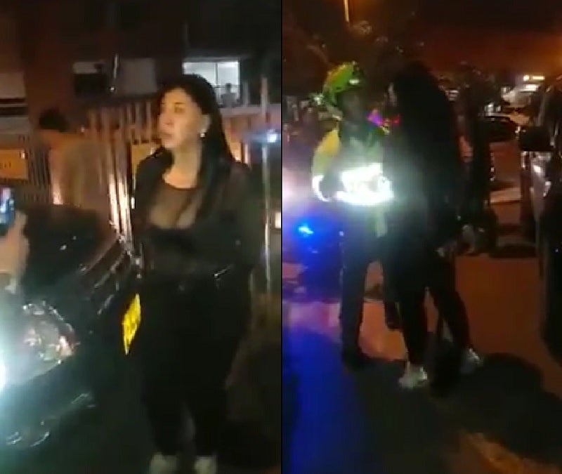 Mujer agrede a policías