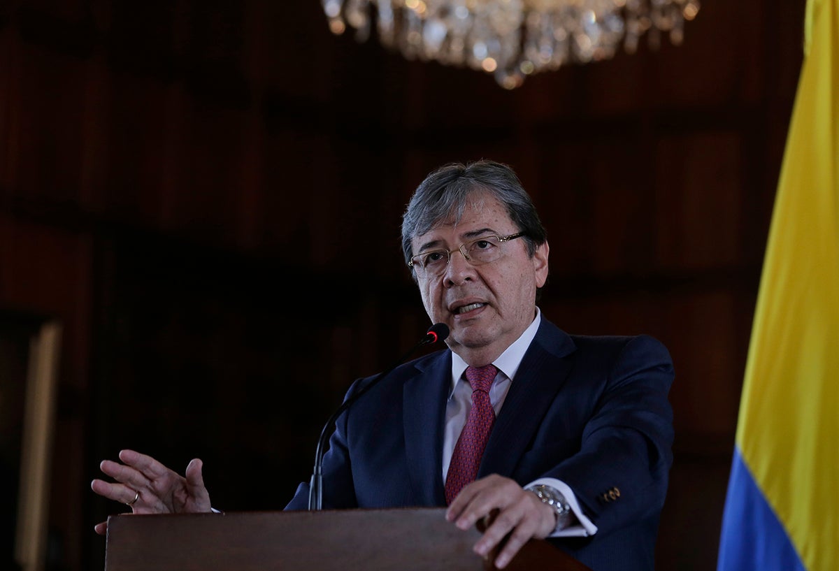 Carlos Holmes Trujillo, canciller colombiano.