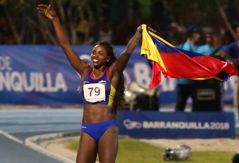 Caterine Ibargüen la reina del salto doble en Liga Diamante