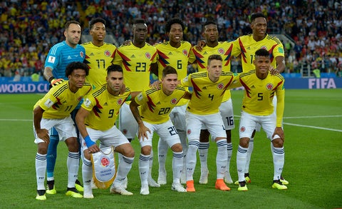 La Selección Colombia que enfrentó a Inglaterra en los octavos de final de Rusia 2018