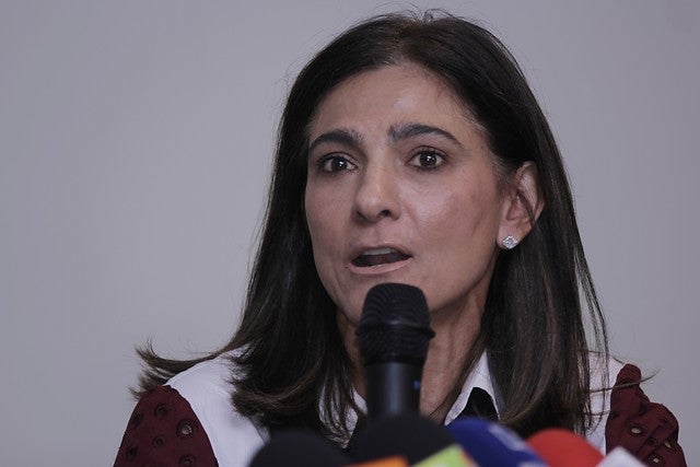 Ángela María Orozco, ministra de Transporte.
