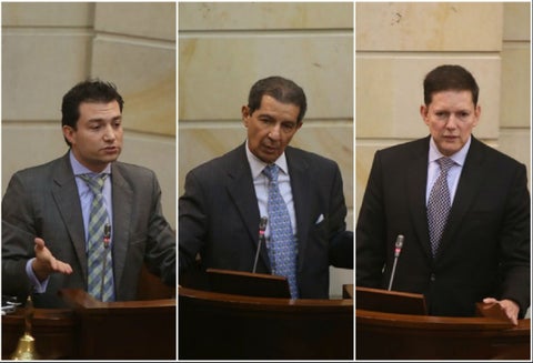 Felipe Córdoba, José Félix Lafaurie y Wilson Ruiz, candidatos Contraloría