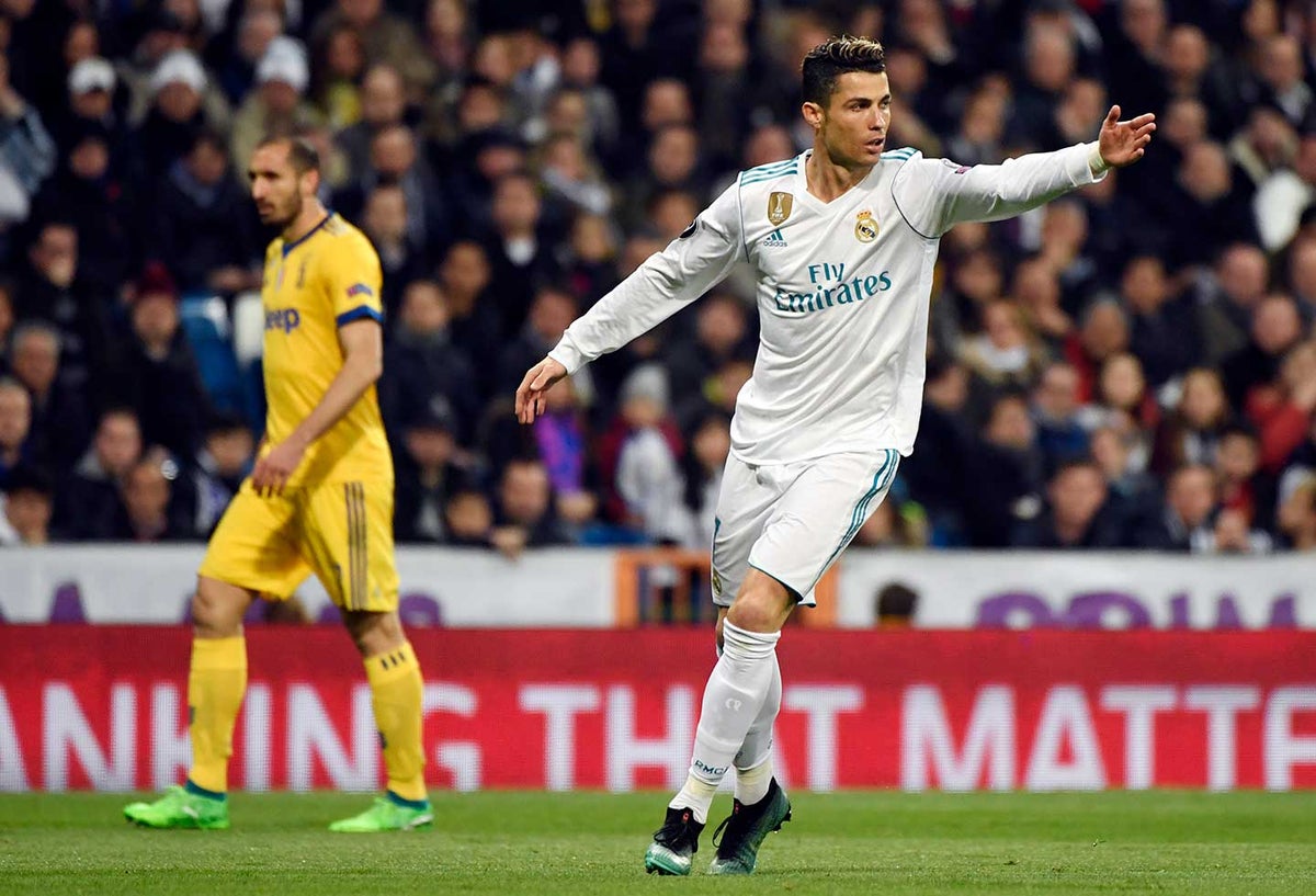 Cristiano Ronaldo anotó con una chilena