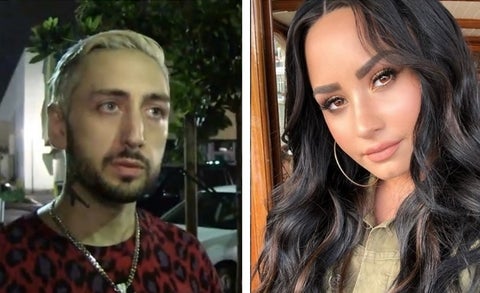 Brandon Johnson y Demi Lovato