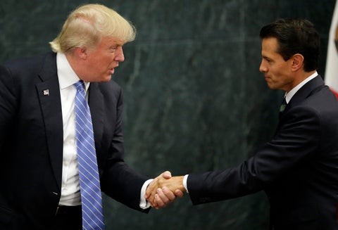 Donald Trump y Enrique Peña Nieto, el 31 de agosto de 2016 en ciudad de México