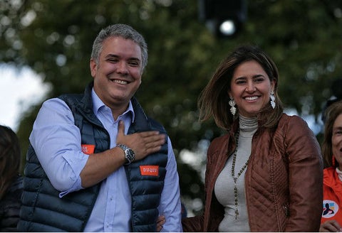 Iván Duque y su esposa María Juliana Ruiz.