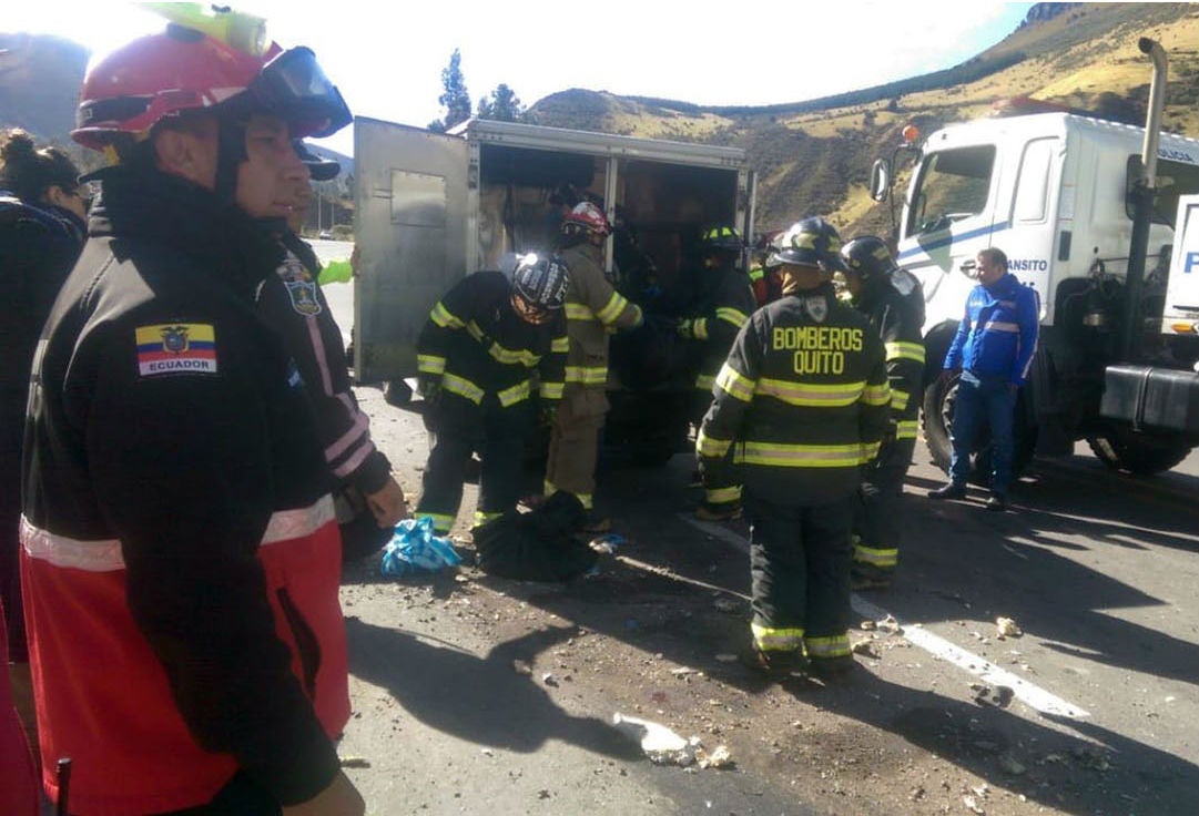 Accidente de bus en Ecuador