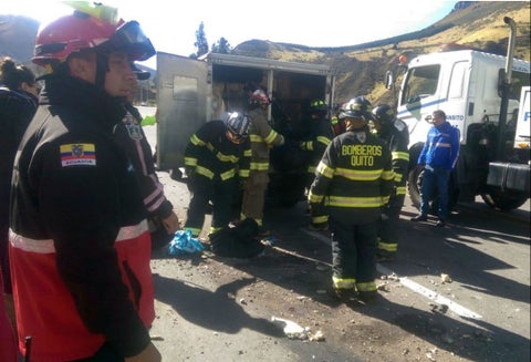 Accidente de bus en Ecuador