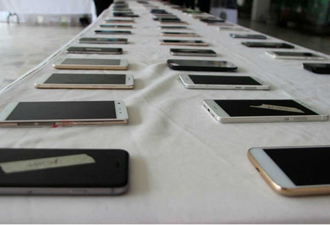 Entrega de celulares robados en Bogotá