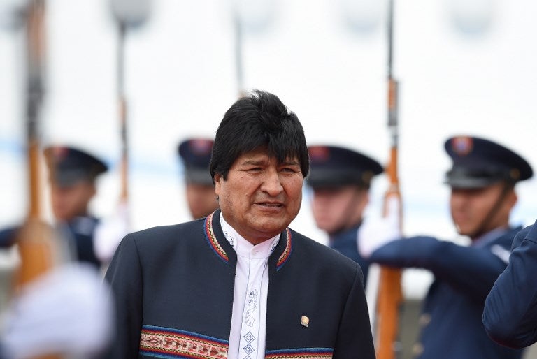 Evo Morales, expresidente de Bolivia