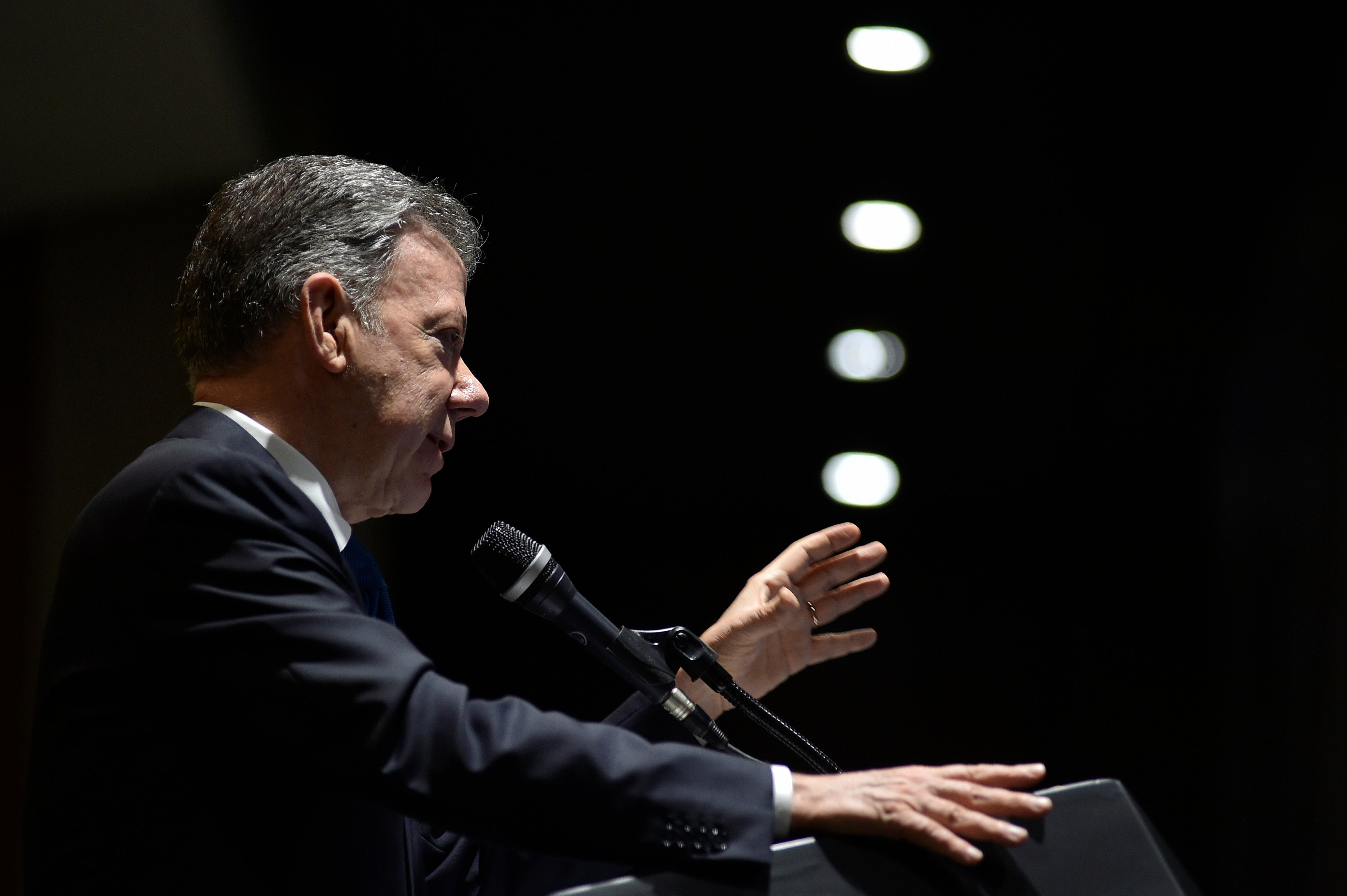 El presidente Juan Manuel Santos