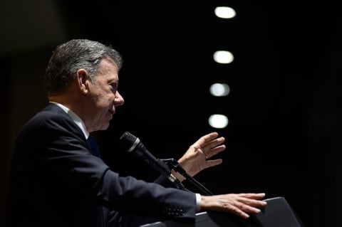 El presidente Juan Manuel Santos