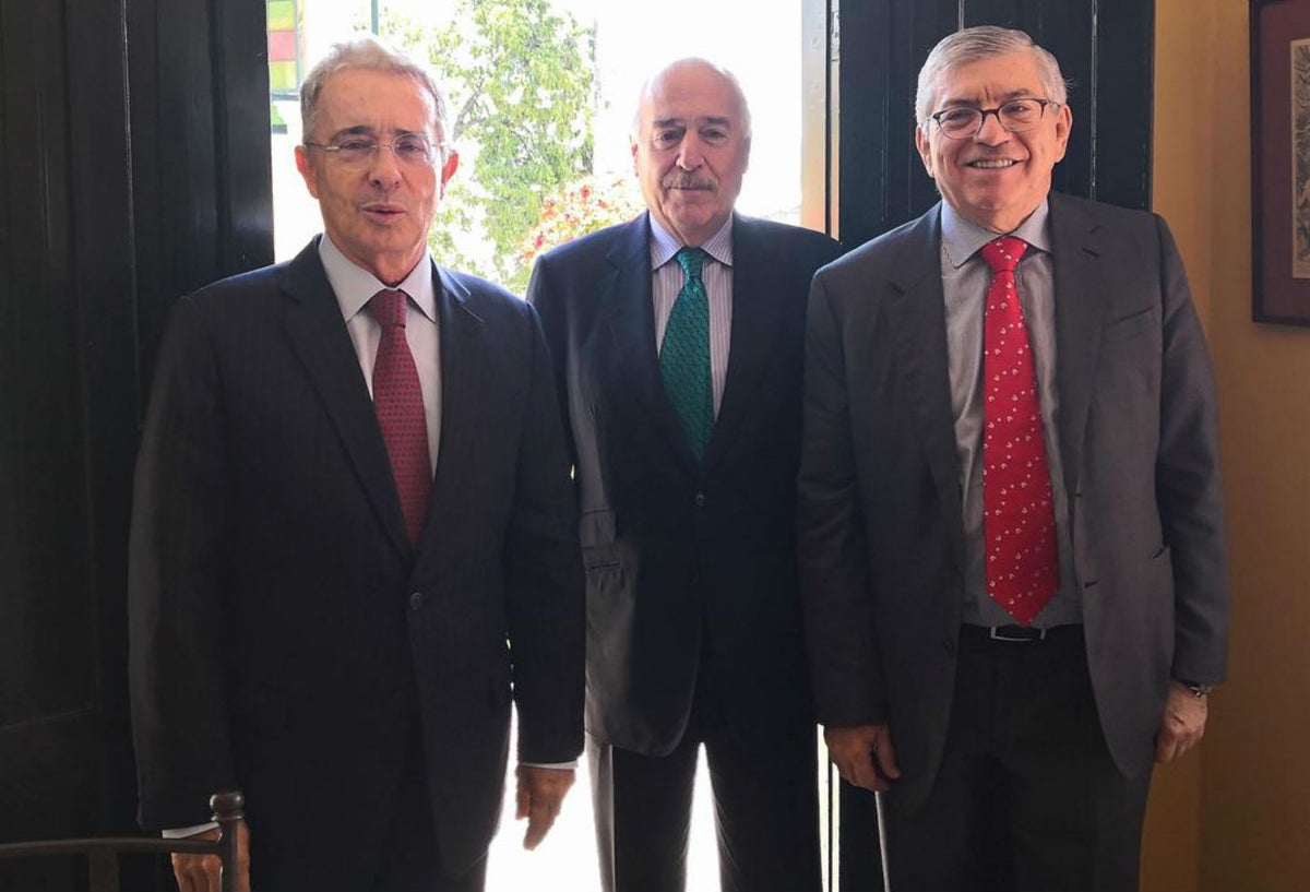 César Gaviria, Álvaro Uribe y Andrés Pastrana
