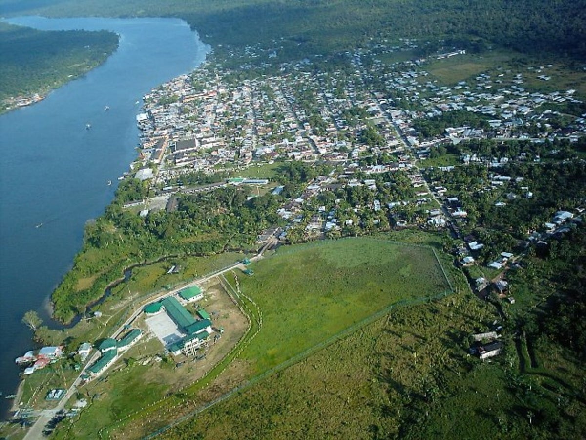 Imagen aérea de Guapi, Cauca