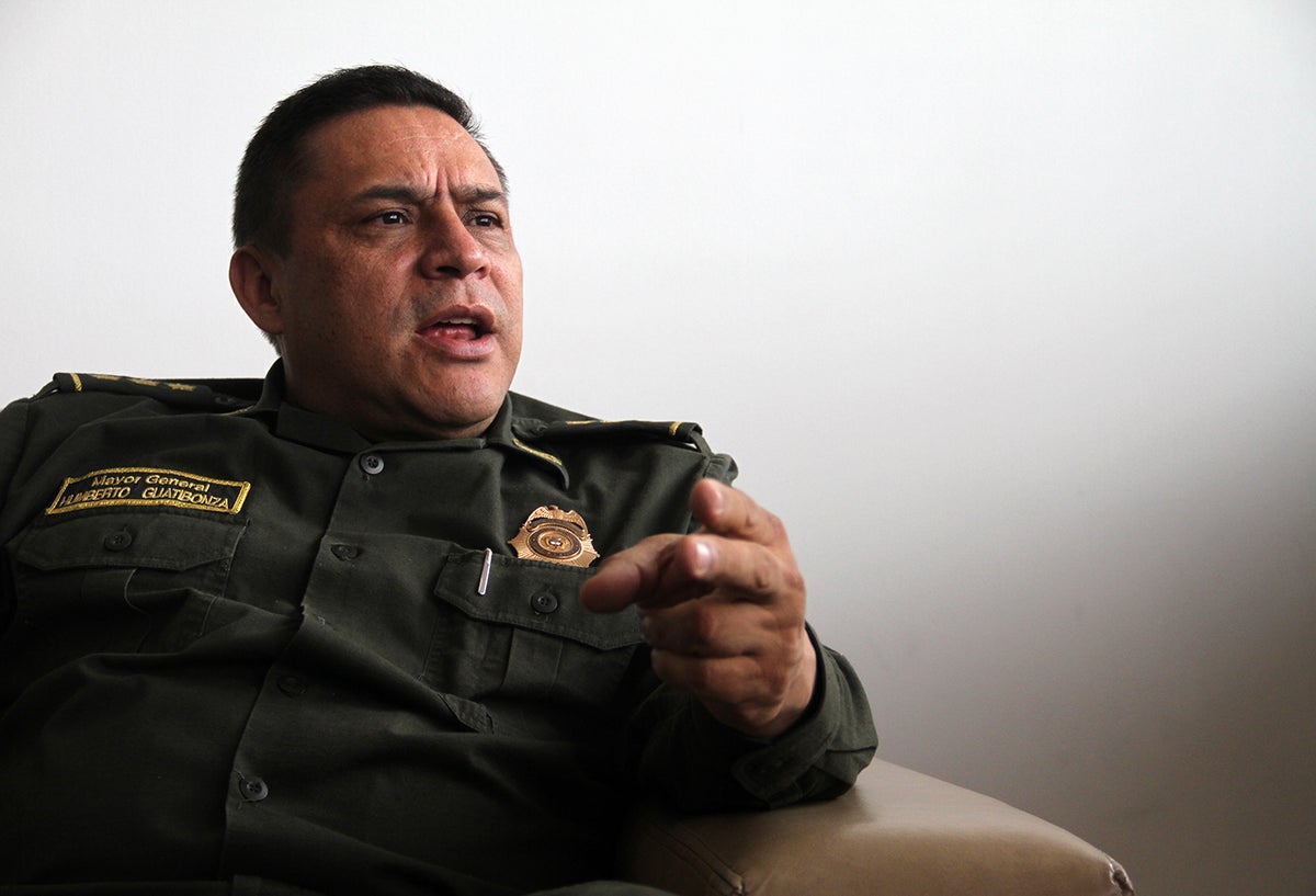 El general retirado Humberto Guatibonza, excomandante de la Policía Metropolitana de Bogotá