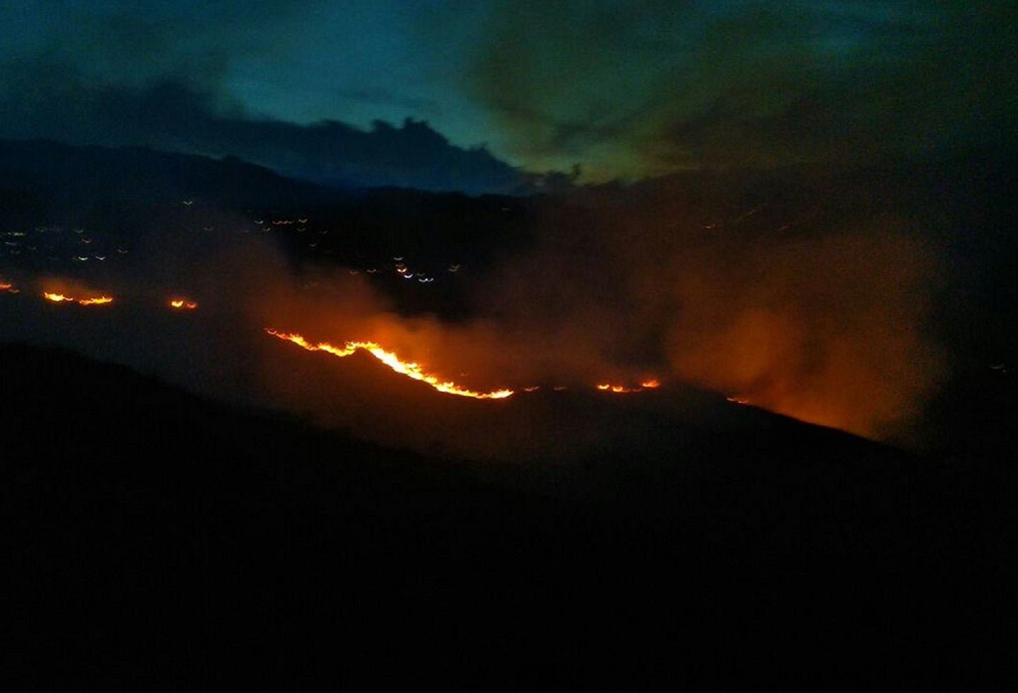 Incendio forestal en Cali