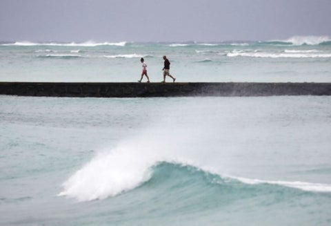 Huracán Lane llegó a Hawai