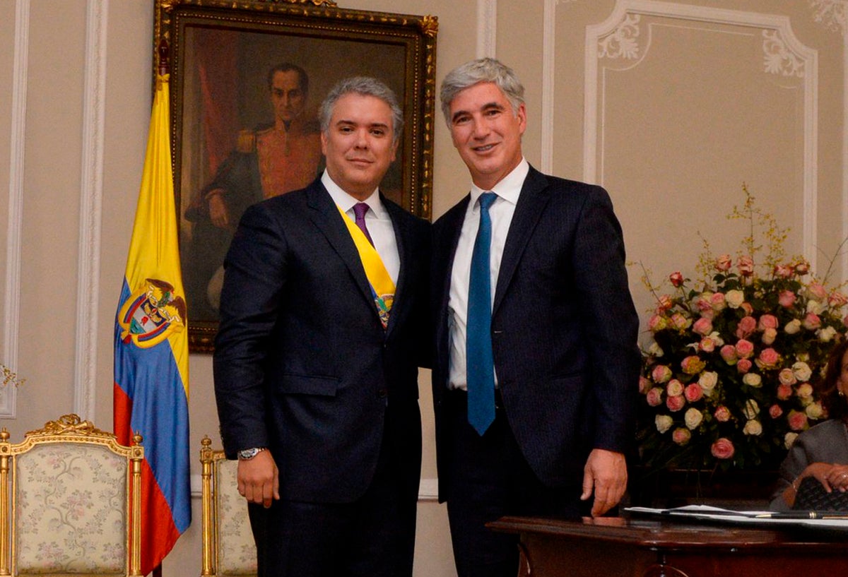 Iván Duque y Juan Pablo Uribe Restrepo, ministro de Salud