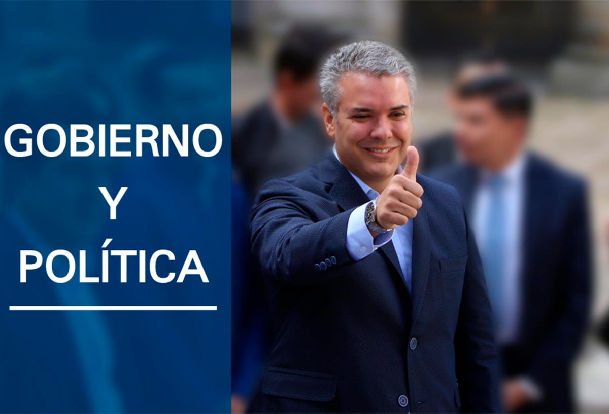 La imagen de la encuesta de Yanhass sobre la popularidad del presidente Iván Duque
