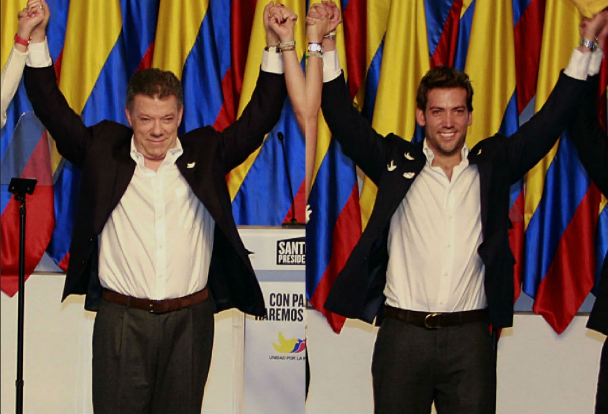 Juan Manuel Santos y Martín Santos, hoy en la escena de sus propias burlas