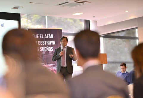 Juan Pablo Bocarejo, secretario de Movilidad del Distrito, en el lanzamiento de la campaña 'Que el afán no destruya los sueños'
