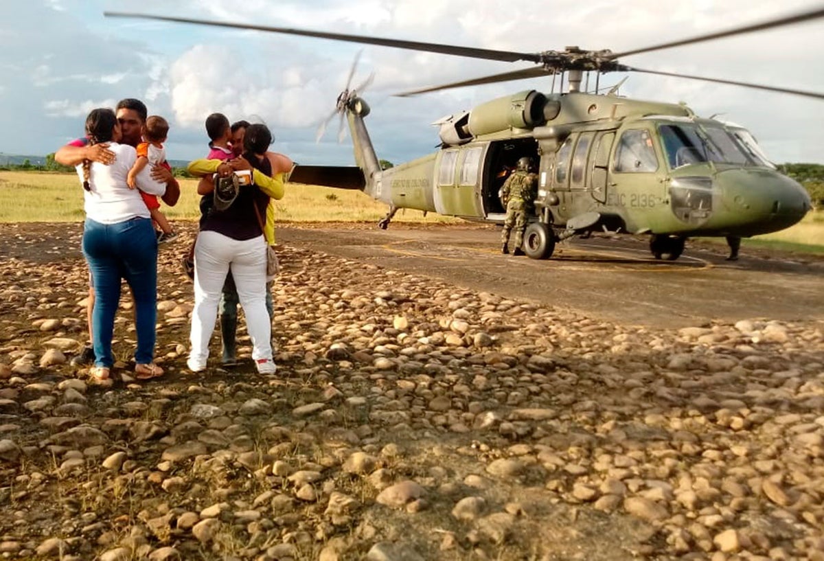 Liberación secuestrados por el ELN en Arauca