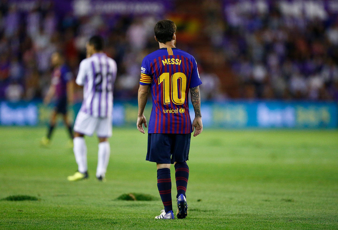 Lionel Messi con el Barcelona