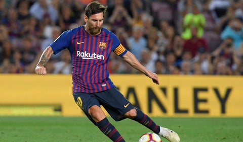 Lionel Messi marcó doblete con Barcelona