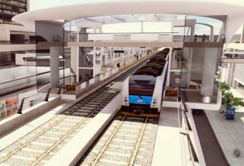Render del Metro de Bogotá.