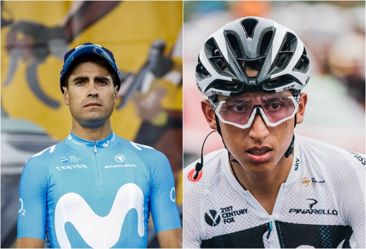 Mikel Landa y Egan Bernal, ciclistas español y colombiano, respectivamente