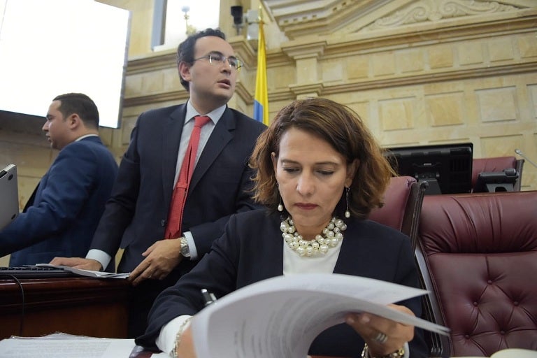 Ministra del Interior, Nancy Patricia Gutiérrez