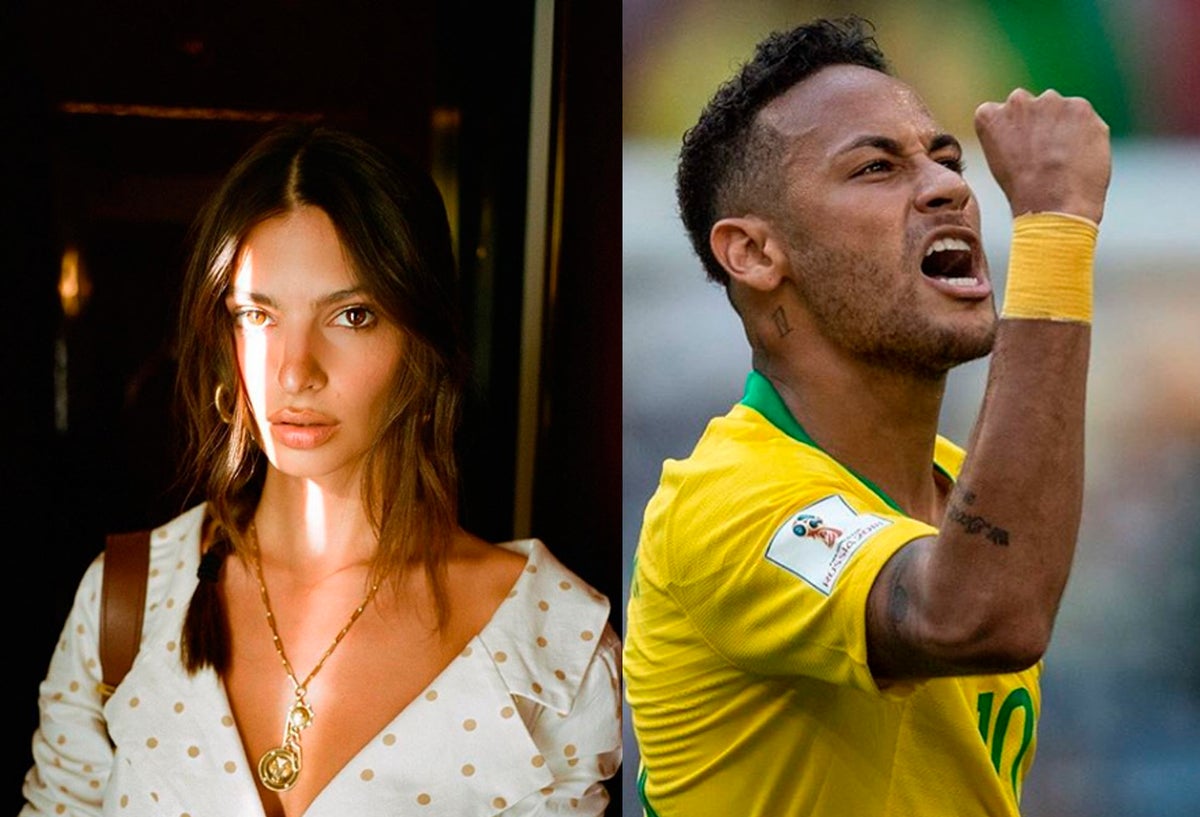 Neymar y Emily Ratajkowski