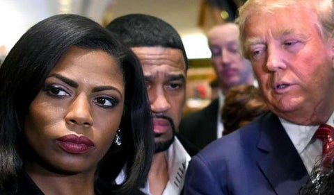 Omarosa Manigault Newman y Donald Trump.