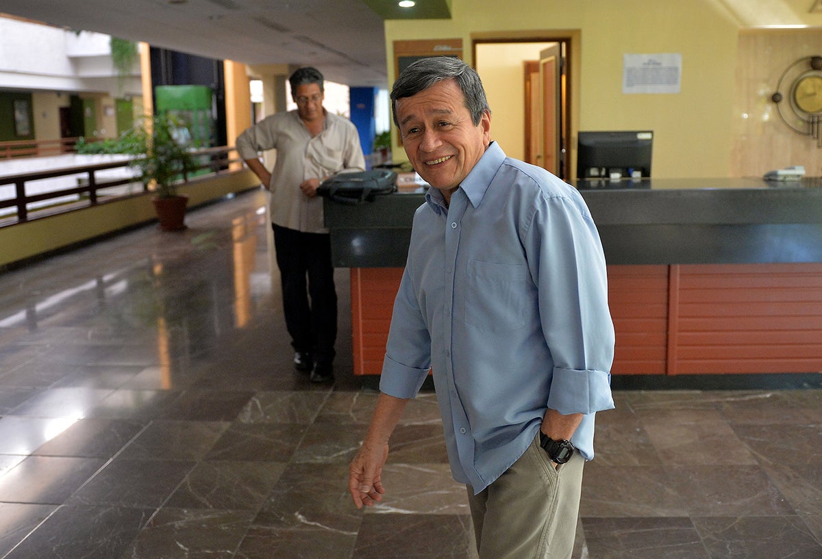 Pablo Beltrán, jefe negociador del ELN ante el Gobierno, en La Habana (Cuba)