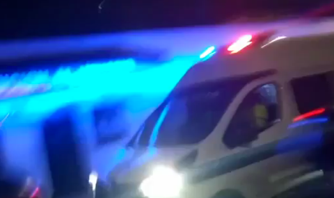 Van de la Policía en el momento de la recaptura de los proceso por el caso del Andino