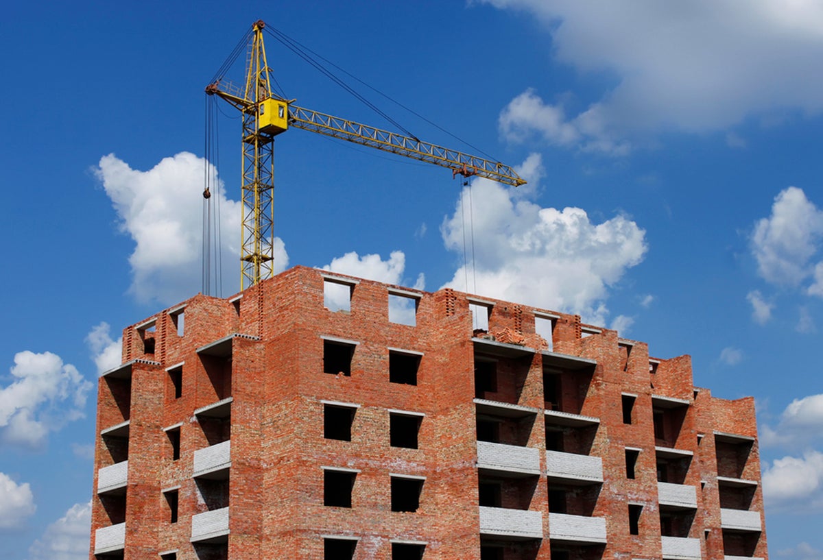 Un proyecto de vivienda en construcción