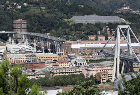 Génova Italia puente caído