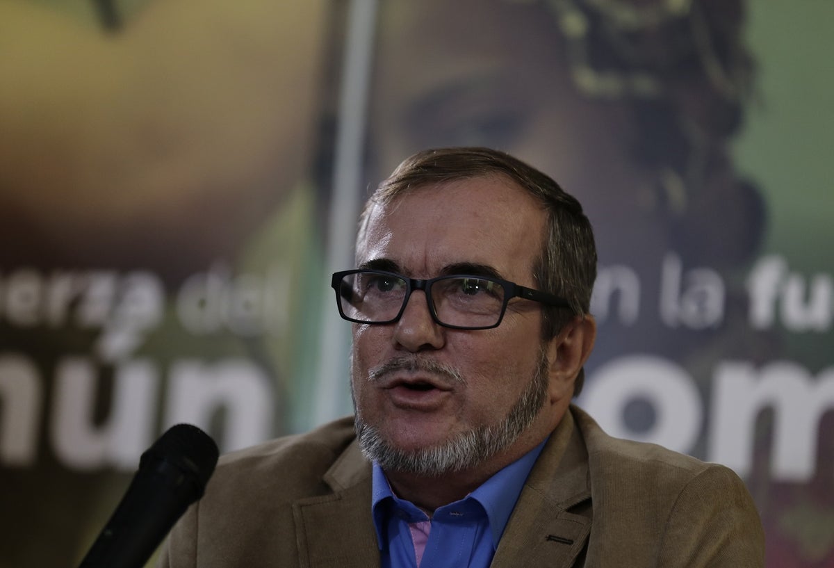 Rodrigo Londoño, líder del partido político Fuerza Alternativa Revolucionaria del Común (Farc)