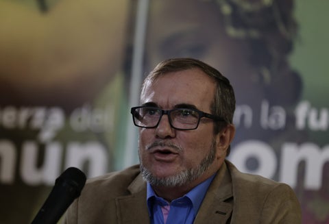 Rodrigo Londoño, líder del partido político Fuerza Alternativa Revolucionaria del Común (Farc)