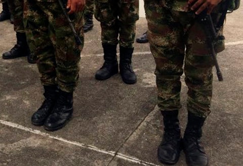 Soldados del Ejército Nacional