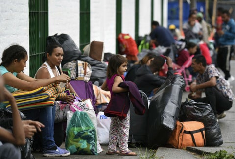 Venezolanos migrantes